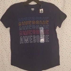 New! W/ tag Awesome Old Navy girls shirt. Navy